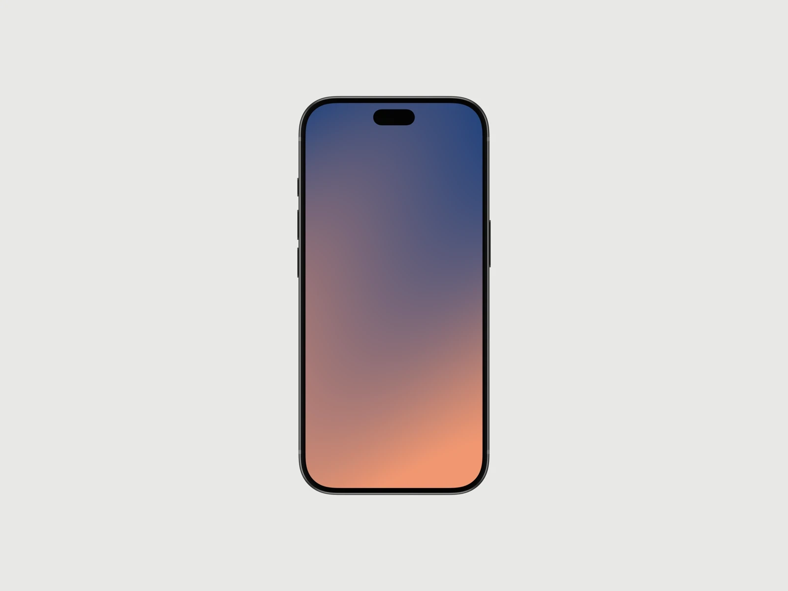 iPhone 18 Pro with a blue and coral screen on a light background
